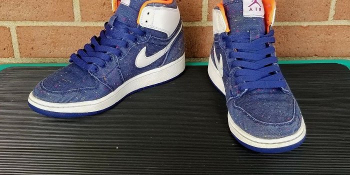 1600x1200 Nike Air Jordan 1 High Retro Premium GG 332148-411White Hyper Orange Sz 5Y