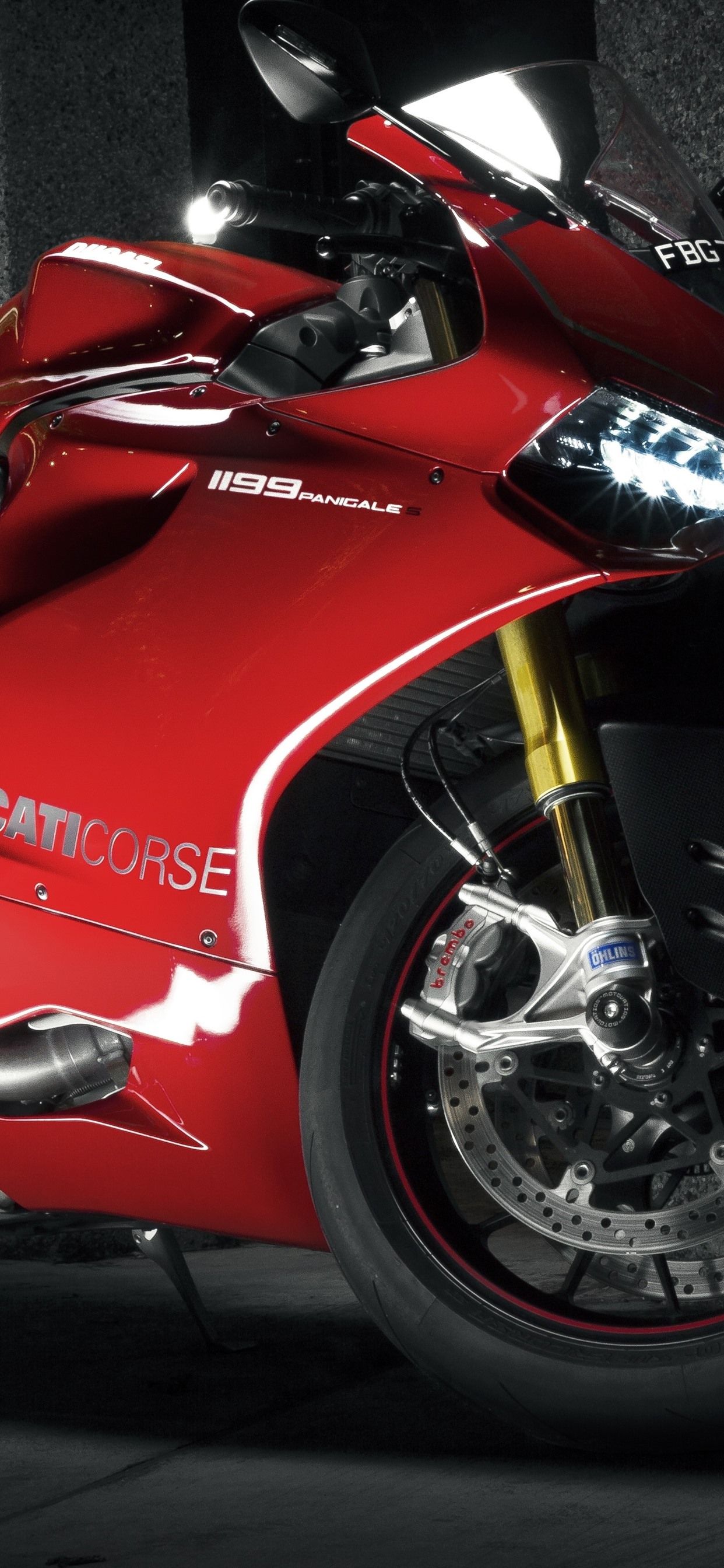 1242x2688 Ducati 1199 red motorcycle 1242x2688 iPhone XS Max wallpaper
