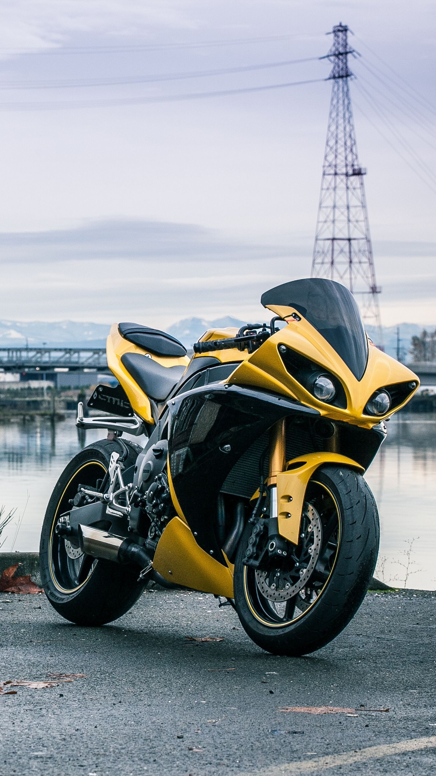 1403x2497 Yamaha-R1-Yellow-iPhone-Wallpaper | iPhone Wallpapers | Motorcycle