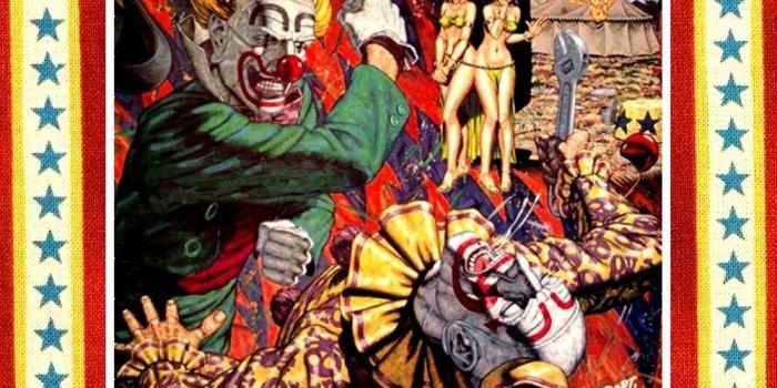 1000x800 Clown Fight ; Circus ; A Wall of Voodoo , Ugly Americans album cover