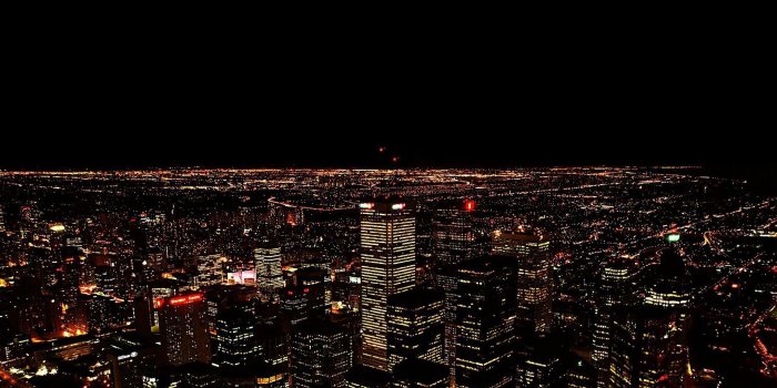1920x1080 Night City Aerial View Wallpaper - Wallpaper Stream