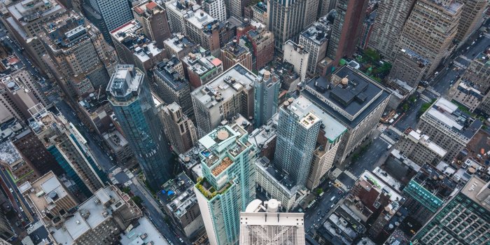 1920x1080 Urban Skyscrapers Aerial View HD Wallpaper - Wallpaper Stream