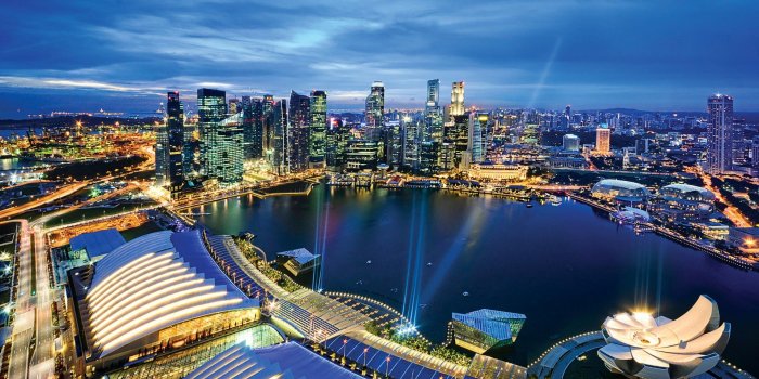 1920x1080 Singapore City Aerial View Wallpaper | PNG Transparent best stock photos