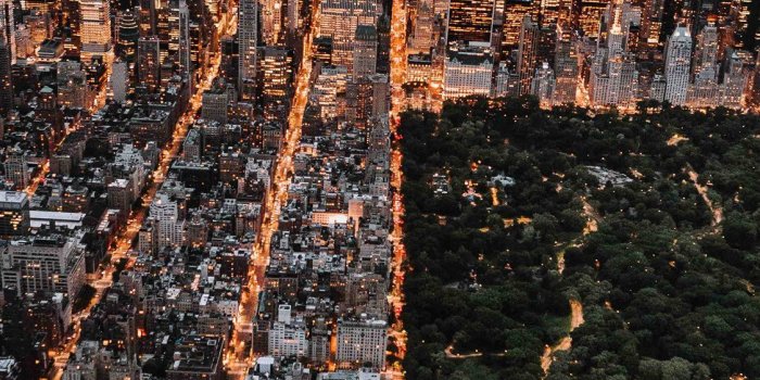 1125x2436 Aerial of Central Park and New York City iPhone X Wallpapers Free