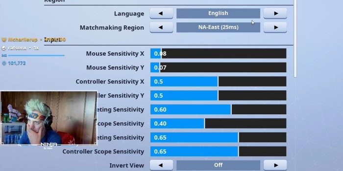1368x931 Ninja Fortnite Settings 2019 – Keybinds, Mouse Sensitivity, Keyboard