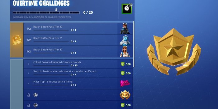 1667x984 Fortnite Overtime Challenges now available Earn a Free Season 8