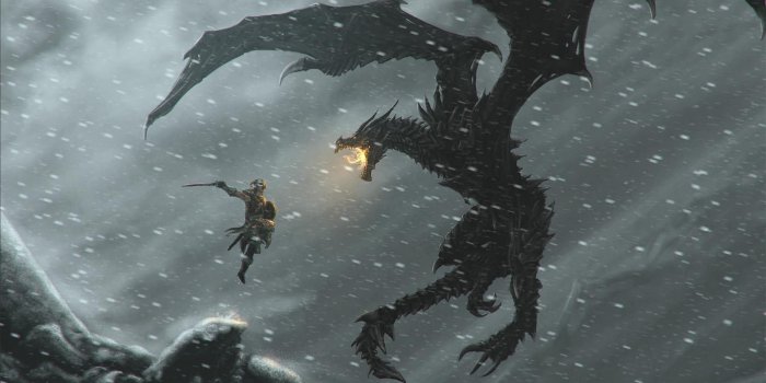 2560x1600 Skyrim Dragon Wallpapers