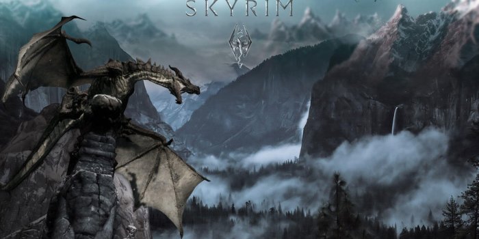 2880x1800 Skyrim Dragon Wallpapers