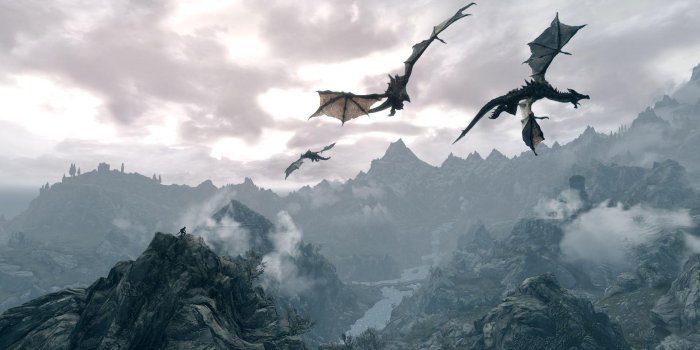 1920x1080 Skyrim Dragon Wallpapers