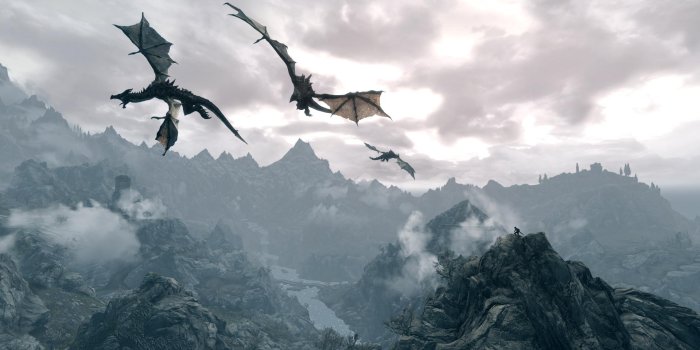 1920x1080 Skyrim Dragon HD Wallpaper | 1920x1080 | ID:35095