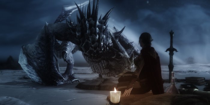 2560x1440 The Elder Scrolls V: Skyrim, Dragon Wallpapers HD / Desktop and