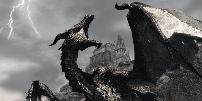 1920x1080 Skyrim HD Wallpaper Dragon - The Wallpaper
