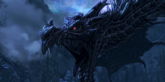 1920x1080 Skyrim Desktop Dragon Wallpaper / Star ULTRA HD Textures