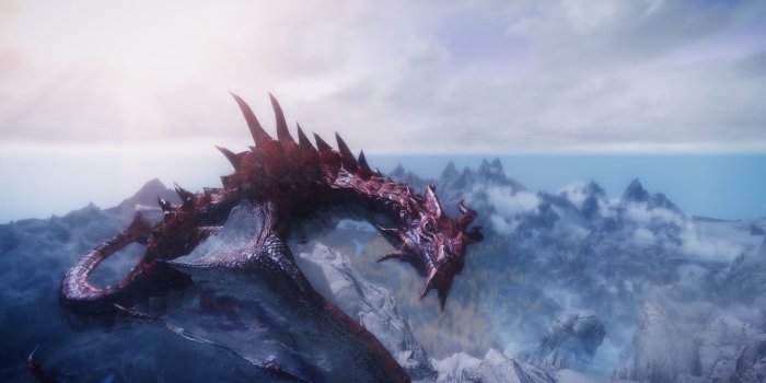 1920x1080 Skyrim Red Dragon Wallpapers