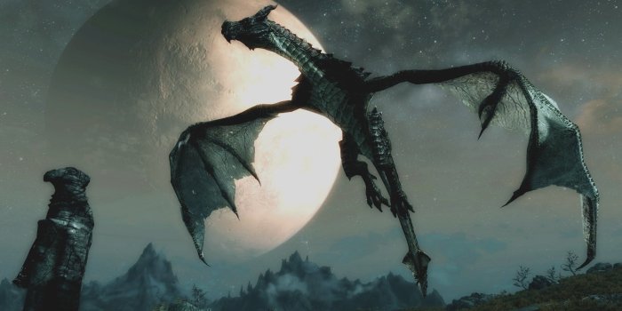 1920x1080 The Elder Scrolls V - Skyrim dragon Wallpaper #6716