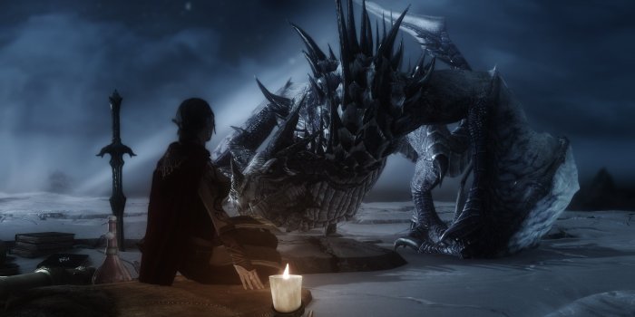 2560x1440 4578886 #The Elder Scrolls V: Skyrim, #dragon wallpaper | General