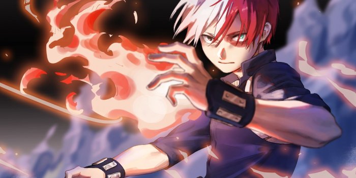2560x1440 Download 2560x1440 Todoroki Shouto, Boku No Hero Academia, Fire