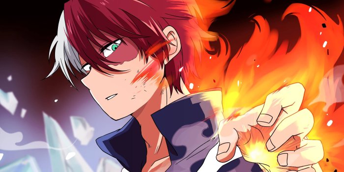 3840x2160 Shoto Todoroki Fire My Hero Academia 4K #12098