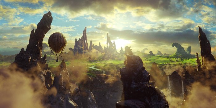 3840x2160 Wallpaper Oz: the Great and Powerful, 4k, 5k wallpaper, fantasy, cliffs,  baloon, sky, OS #6996