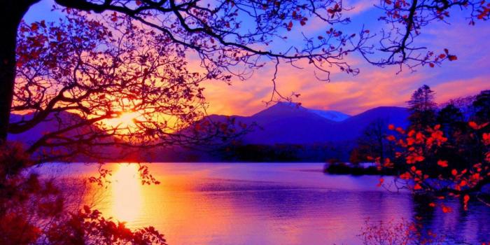 1366x768 Best Sunset wallpaper ID:199920 for High Resolution laptop computer