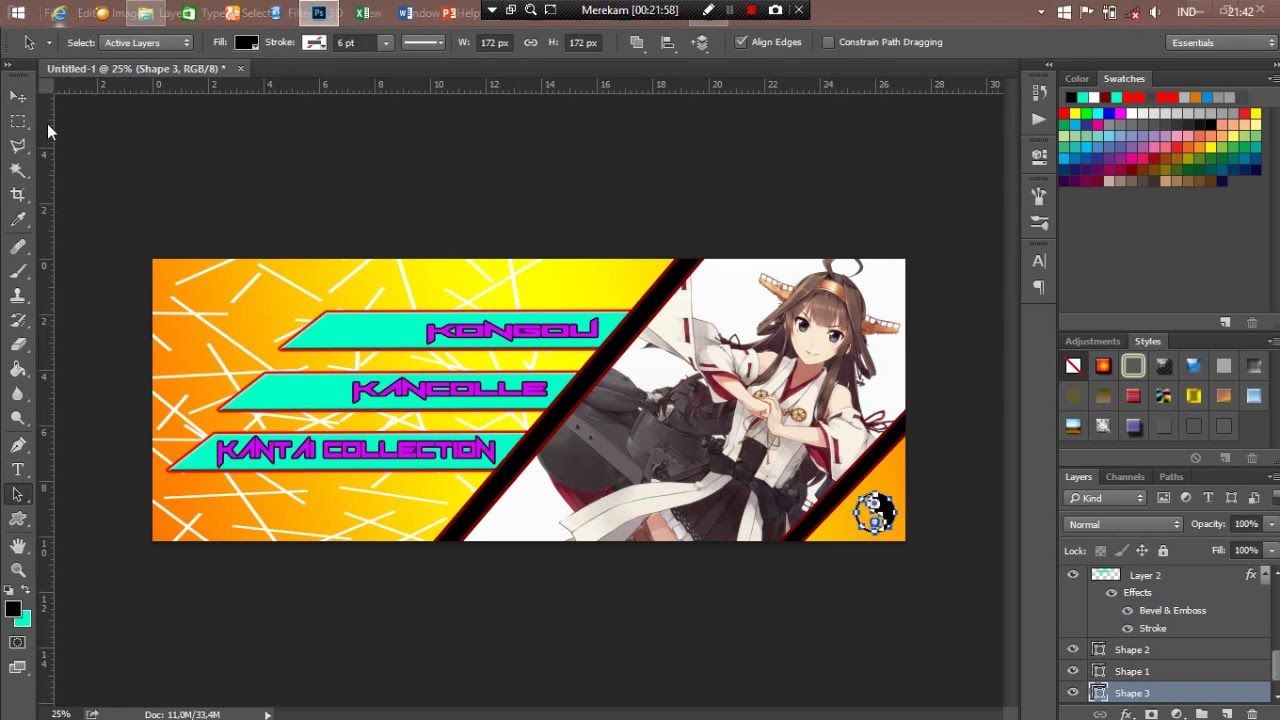 1280x720 how to create anime wallpaper with adobe photoshop