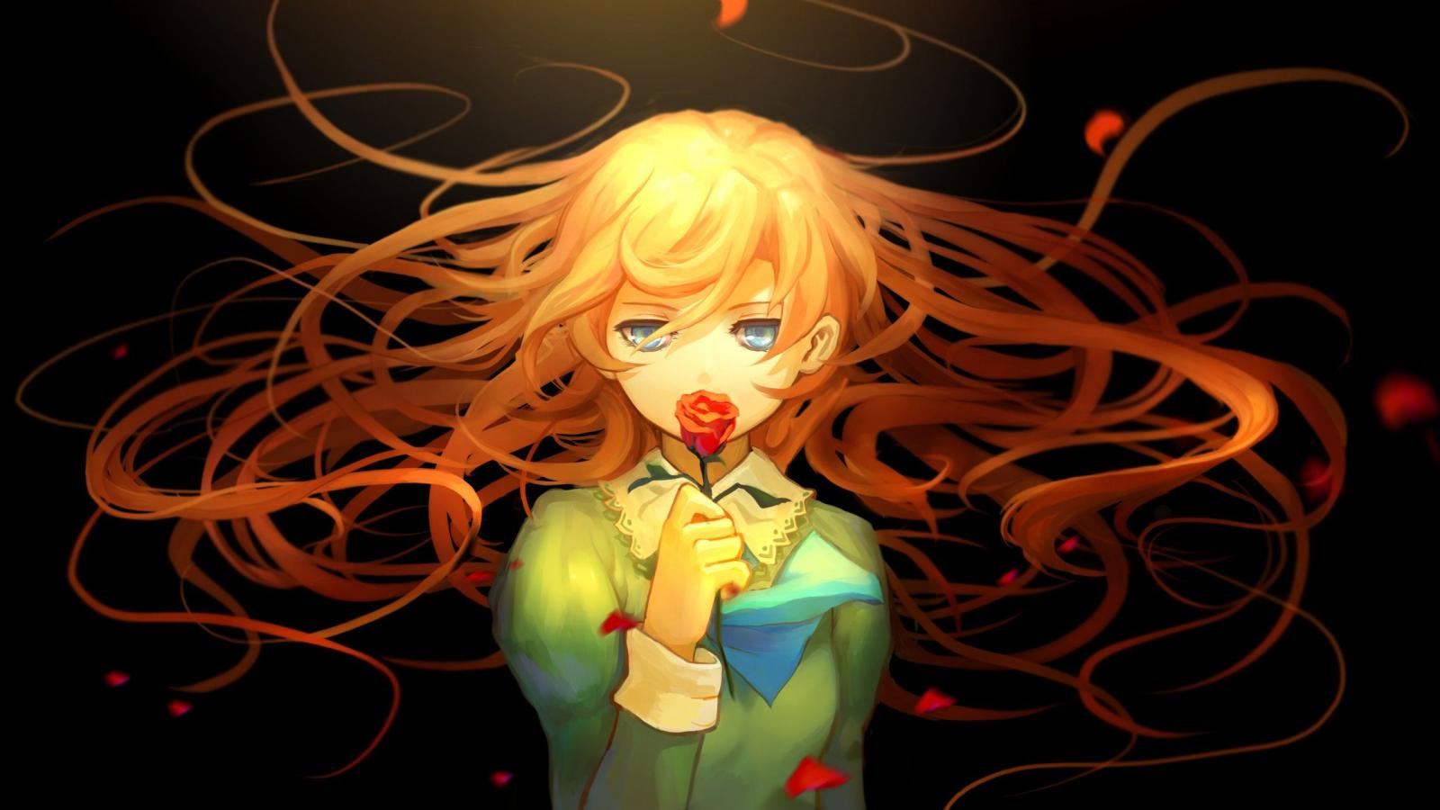 2560x1440 Mary Ib Anime Girl Youtube Cover Photo - HD Wallpaper - Wallpapers.net