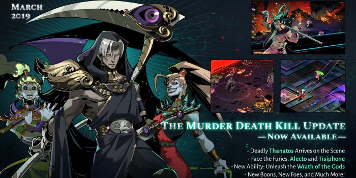 1920x1080 Everything New In Hades: The Murder Death Kill Update - News - Gamepedia