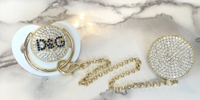 1024x768 D&G Inspired Fashion Bling Pacifier – Sugar Plum Avenue LLC
