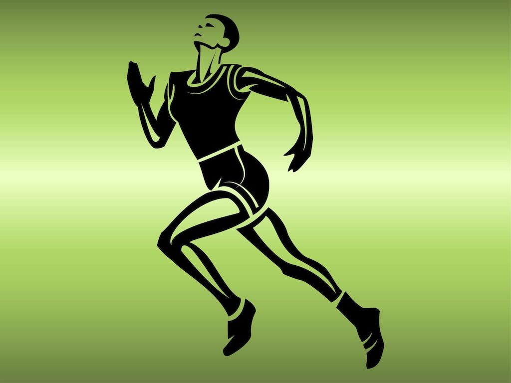 1024x768 Running Athlete Vector Art & Graphics
