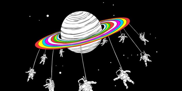 1080x1920 Space Astronauts Go Round Planet Android Wallpaper free download