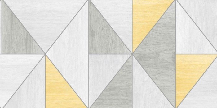 1024x1024 Apex Grey / Yellow Wood Grain Triangles Wallpaper