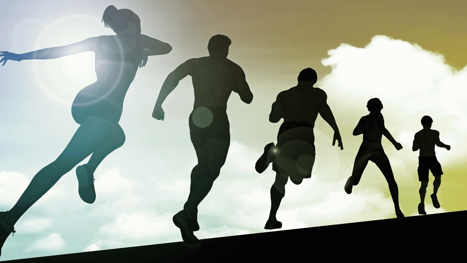 1920x1080 Athletes Running and Athlete Training for a Marathon Motion Background -  Storyblocks Video