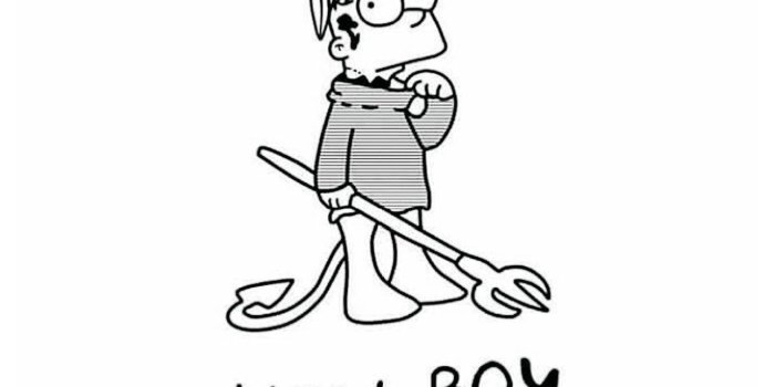 1291x1936 Hellboy (Lil Peep x Bart) | Wallpaper [Fits all phone sizes] - Album