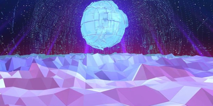 1280x720 4K Polygon Tech World ▲ Moving Background #Retro #AAVFX ▲ Live Wallpaper