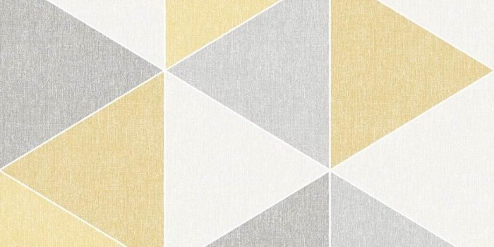 927x927 Arthouse Scandi Triangle Yellow Wallpaper
