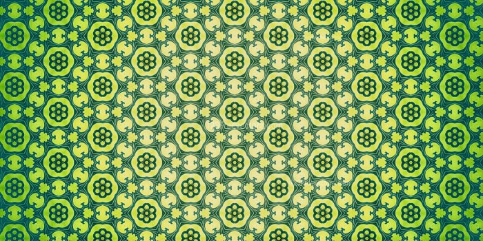 1280x720 Green and Yellow Flower Wallpaper Pattern