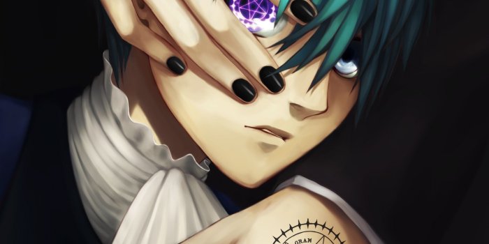 2880x1800 Black butler sebastian michaelis ciel phantomhive demon boy hands