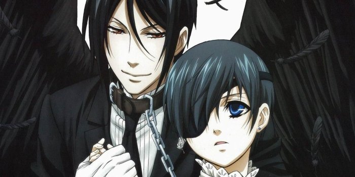 1332x850 Wallpaper anime, art, Dark Butler, Ciel Phantomhive, Sebastian