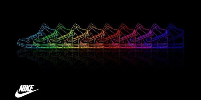 1024x768 Rainbow Nike Shoes Wallpapers For Desktop Desktop Background