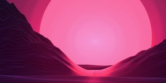 950x1520 Download Neon Pink Sunset Artwork Free Pure 4K Ultra HD Mobile Wallpaper