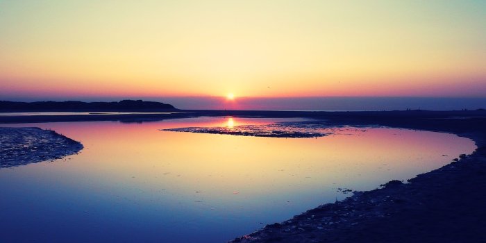 1920x1080 1920x1080 Beautiful Pink Sunset & Ocean desktop PC and Mac wallpaper