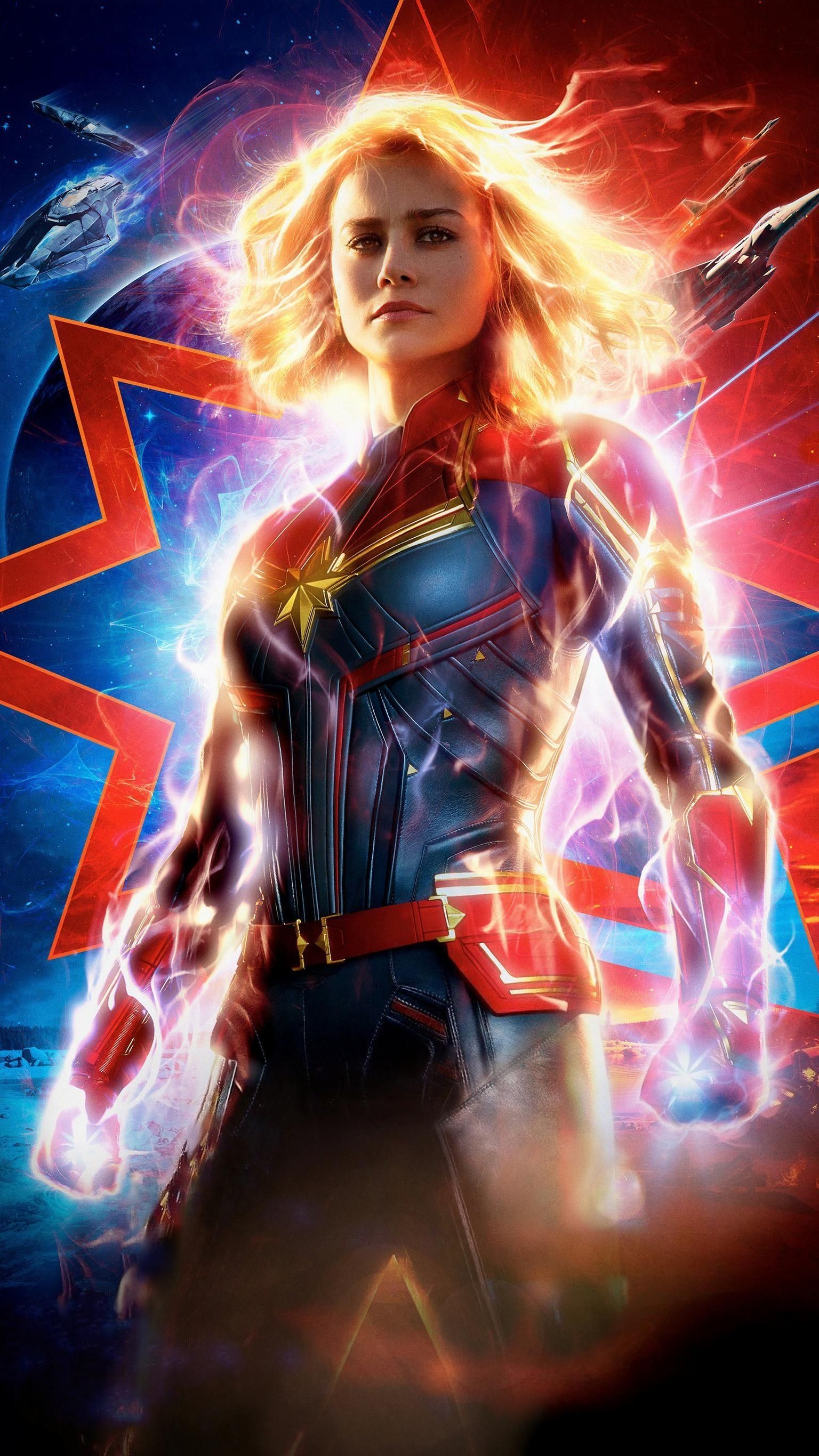 1536x2732 Captain Marvel (2019) Phone Wallpaper | MCU | Marvel movie posters