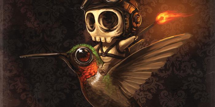 2560x1600 Download the Skeleton Humming Bird Wallpaper, Skeleton Humming Bird