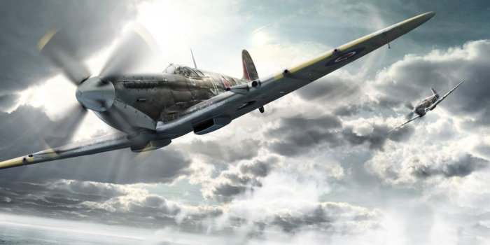 1280x720 Wallpaper Supermarine Spitfire, Fighter aircraft, Royal Air Force