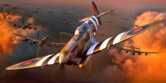 1920x1200 Download wallpapers Supermarine Spitfire, British fighter, World War
