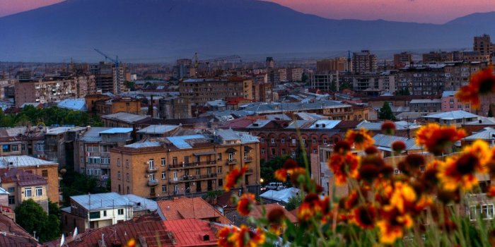 1366x768 Download wallpaper 1366x768 armenia, city, yerevan tablet, laptop hd