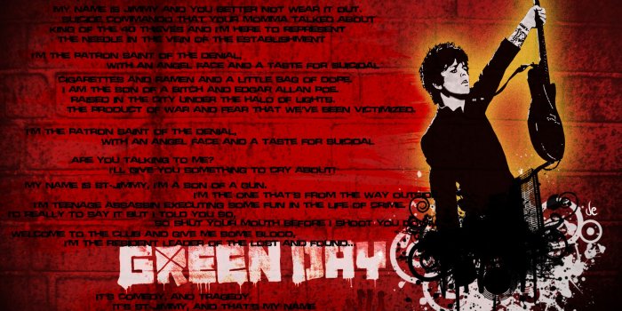 2560x1718 St-Jimmy (lyrics) Wallpaper - Green Day Photo (26096376) - Fanpop