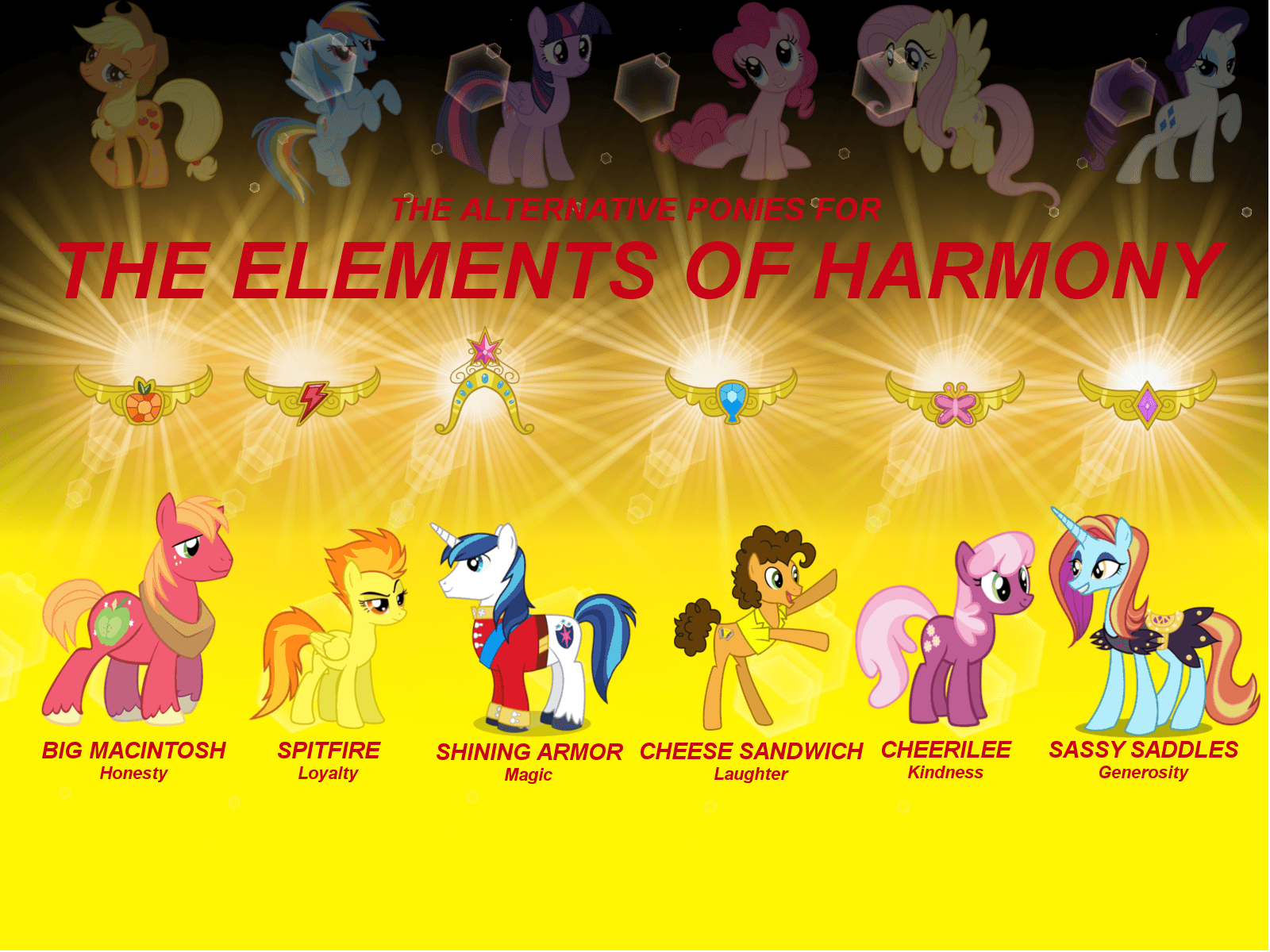 1600x1200 Alternate representatives of Elements of Harmony wallpaper. - Visual