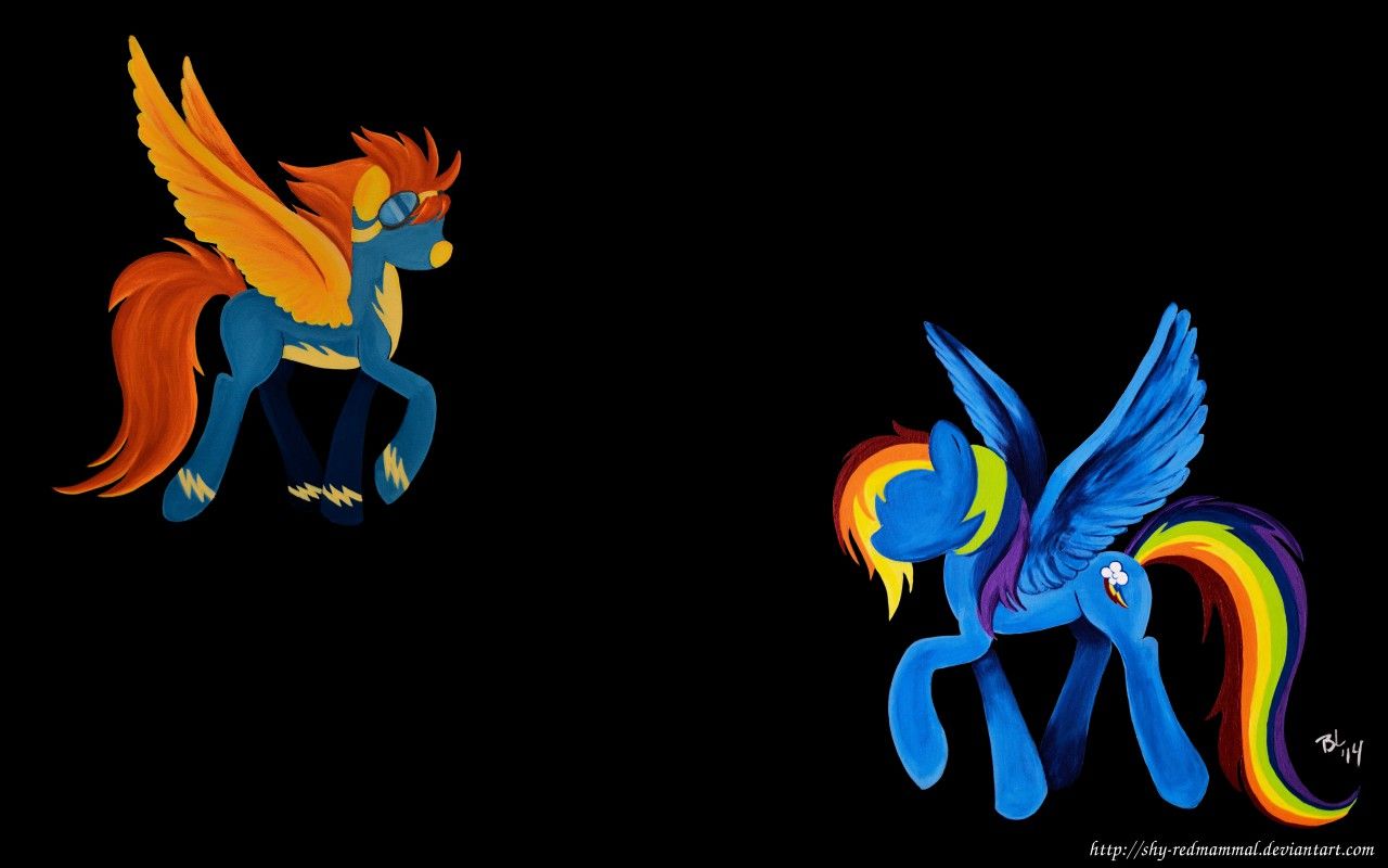 1280x800 Spitfire and Rainbow Dash Wallpaper by Shyredd -- Fur Affinity [dot] net