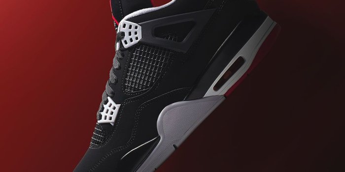 1000x1000 Air Jordan 4 “bred” Nike Air Wallpaper - Sneaker Iphone Free